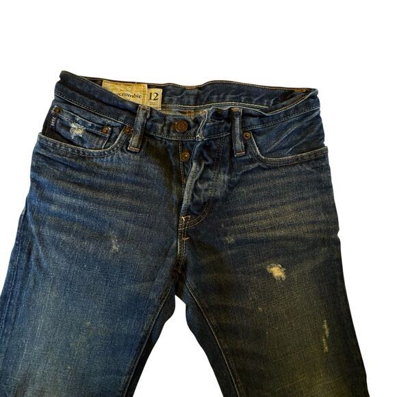 Abercrombie & Fitch Sz 12 Baxter Jeans Low Rise Bootcut Streetwear Western Y2K - Picture 8 of 16